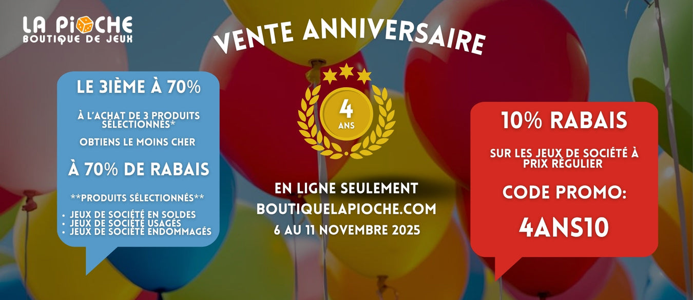 VENTE ANNIVERSAIRE - 4 ANS