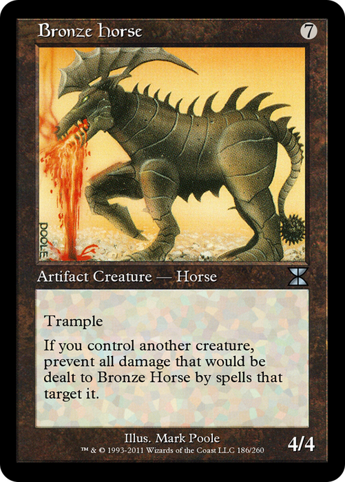 Bronze Horse (ME4-186) - uncommon - Foil