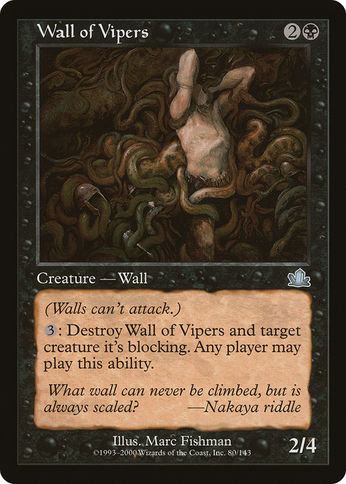 Wall of Vipers (PCY-080) - uncommon - Foil