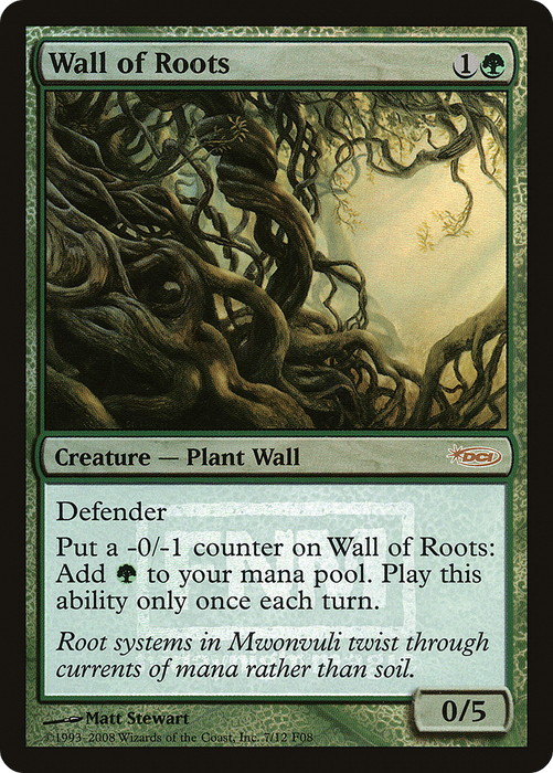 Wall of Roots (FNM-007) - rare - Foil