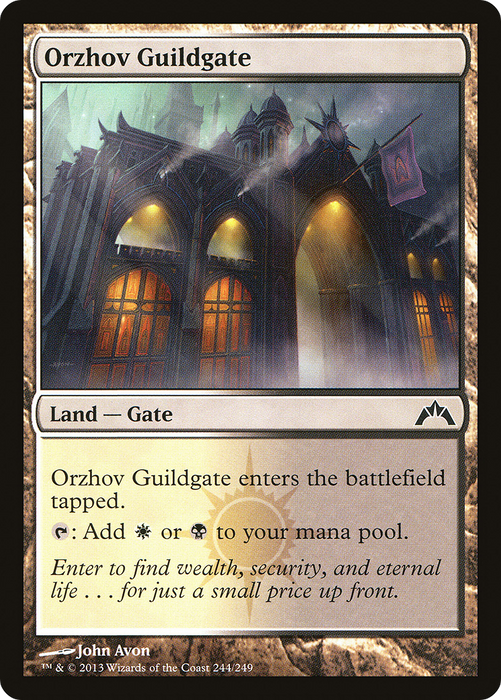 Orzhov Guildgate (GTC-244) - common - Foil