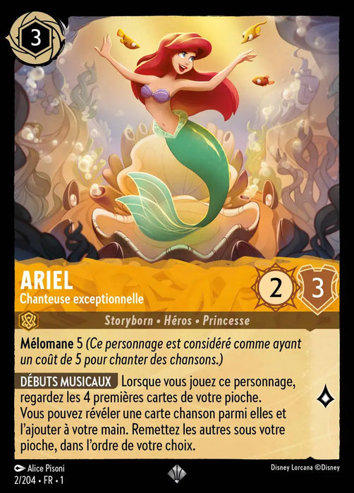 Ariel - Chanteuse Exceptionnelle (2/204) - Très Rare - Cold Foil