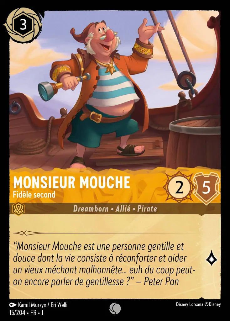 Monsieur Mouche - Fidèle second (15/204) - Commune - Cold Foil