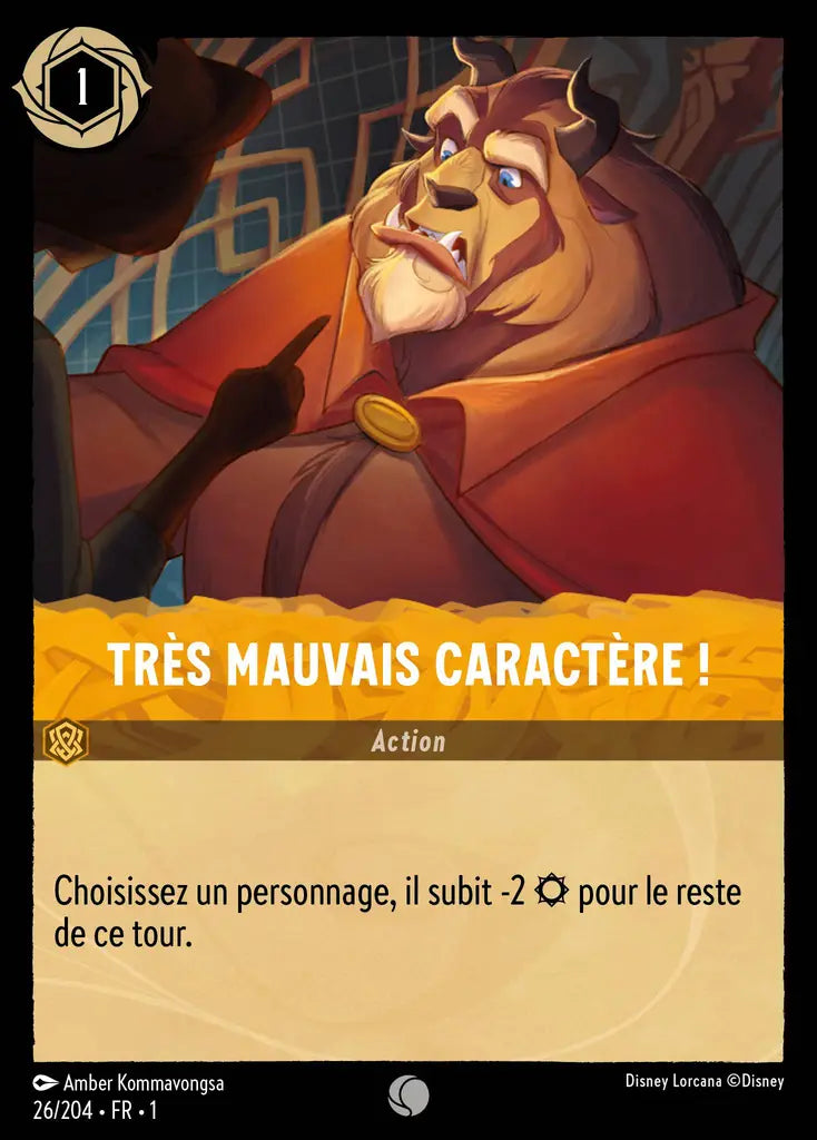Très mauvais caractère! (26/204) - Commune - Cold Foil