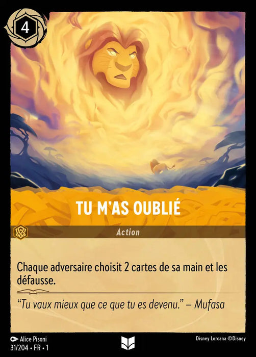 Tu m'as oublié (31/204) - Inhabituelle - Cold Foil
