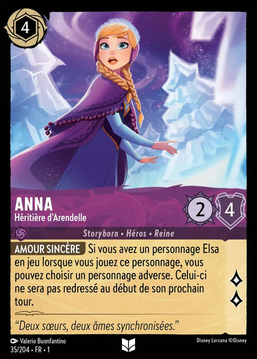 Anna - Héritière d'Arendelle (35/204) - Inhabituelle - Cold Foil