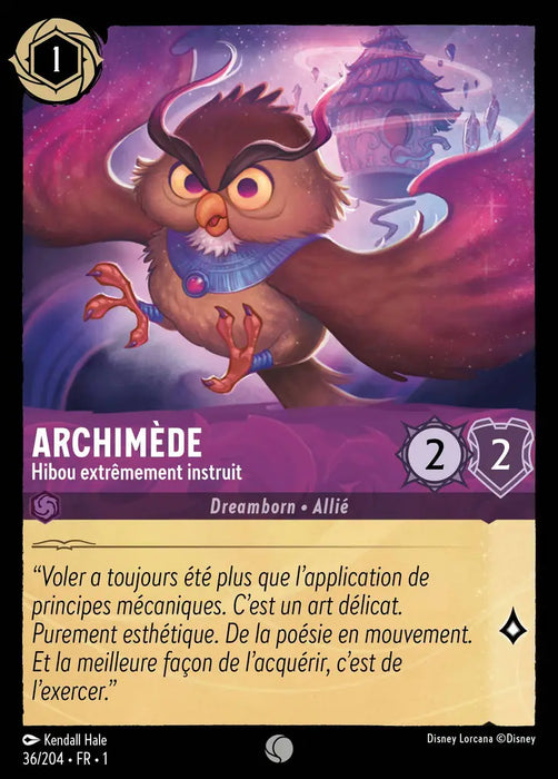 Archimède - Hibou extrêmement instruit (36/204) - Commune - Cold Foil