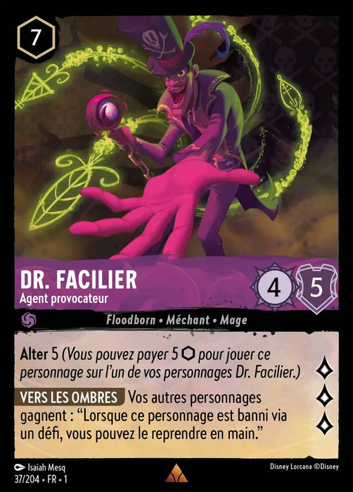 Dr. Facilier - Agent Provocateur (37/204) - Rare