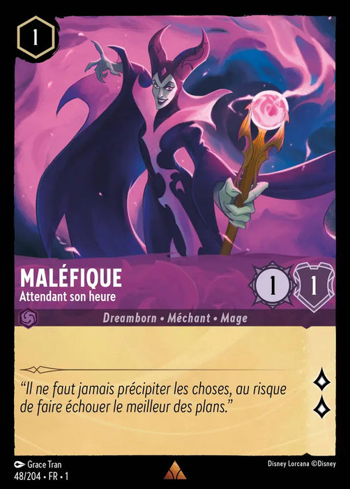Maléfique - Attendant son heure (48/204) - Rare - Cold Foil