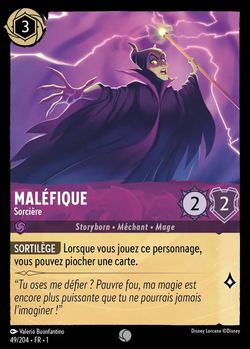 Maléfique - Sorcière (49/204) - Commune - Cold Foil