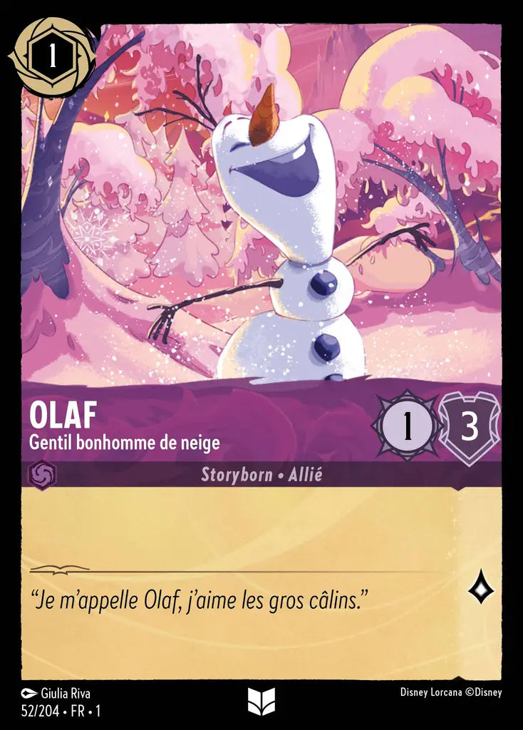 Olaf - Gentil bonhomme de neige (52/204) - Inhabituelle - Cold Foil