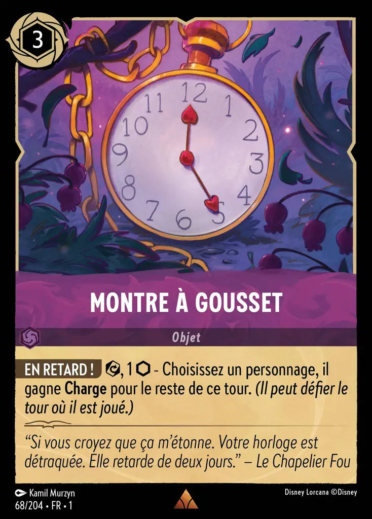 Montre à gousset (68/204) - Rare - Cold Foil