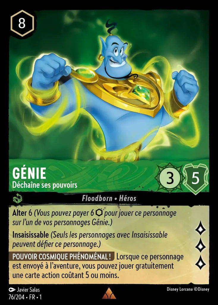 Génie - Déchaîne ses pouvoirs (76/204) - Rare