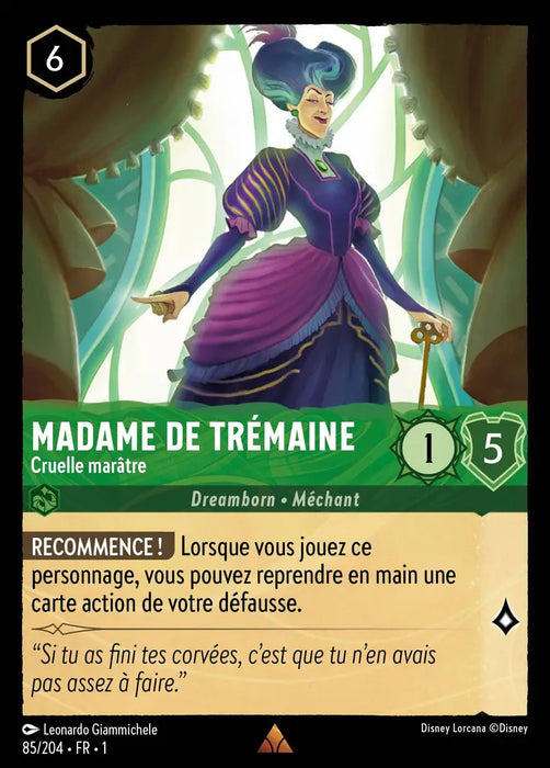 Madame de Trémaine - Cruelle marâtre (85/204) - Rare - Cold Foil