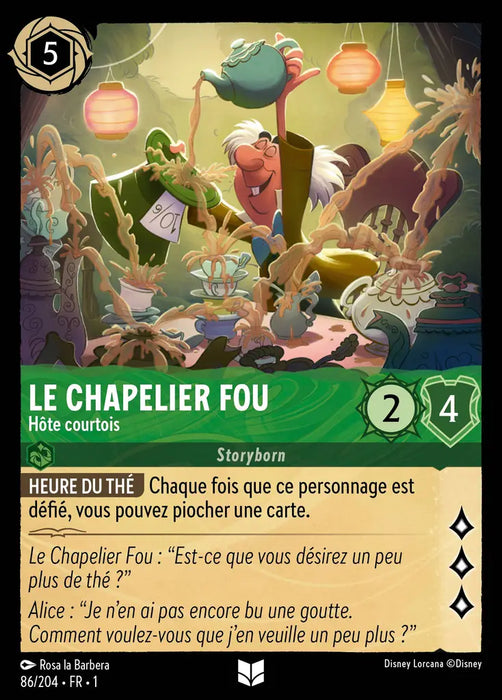 Le Chapelier fou - Hôte courtois (86/204) - Inhabituelle - Cold Foil
