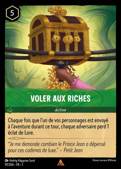 Voler aux riches (97/204) - Rare - Cold Foil