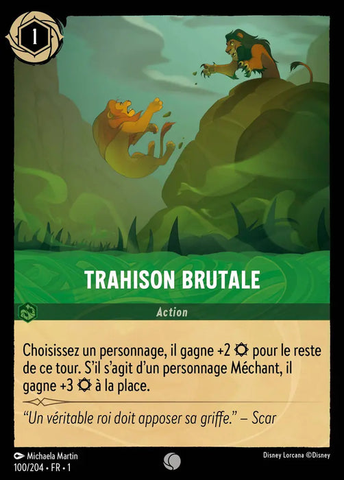 Trahison brutale (100/204) - Commune - Cold Foil