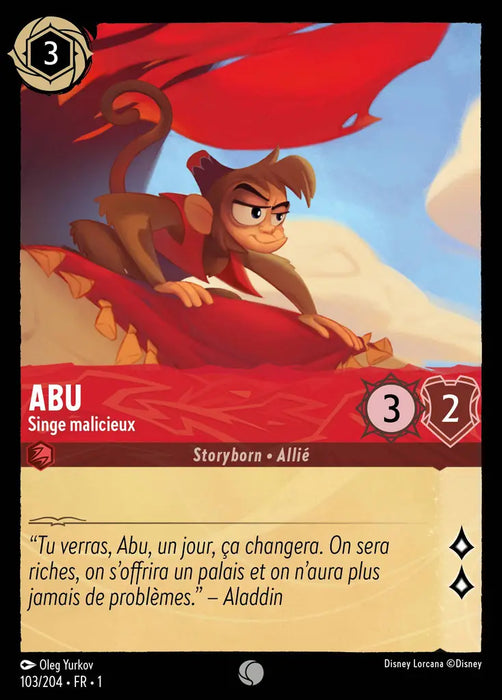 Abu - Mischievous Monkey VF (103/204) - Commune - Cold Foil