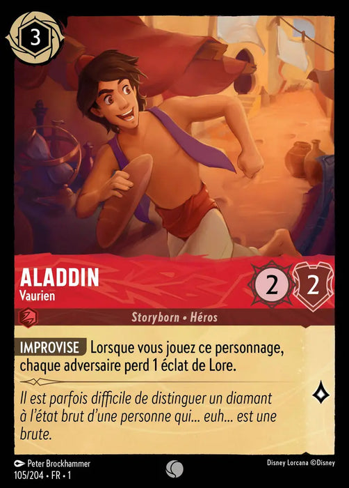 Aladdin - Vaurien (105/204) - Commune - Cold Foil