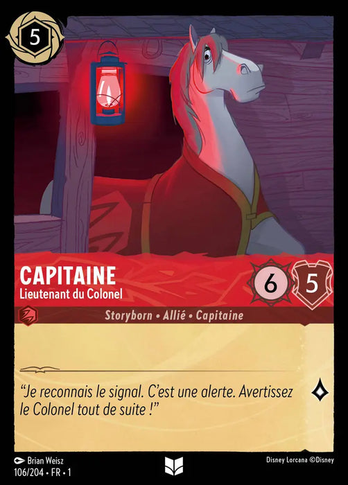 Capitaine - Lieutenant du Colonel (106/204) - Inhabituelle - Cold Foil