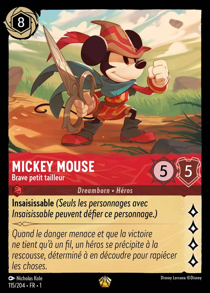 Mickey Mouse - Brave petit tailleur (115/204) - Légendaire - Cold Foil