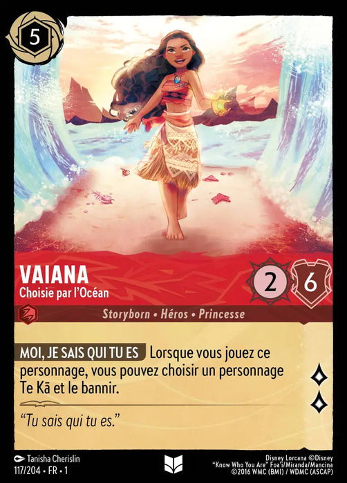 Vaiana - Choisie par l'Océan (117/204) - Inhabituelle - Cold Foil