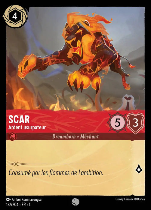 Scar - Ardent Usurpateur (122/204) - Commune - Cold Foil