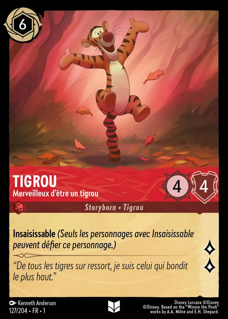Tigrou - Merveilleux d'être un Tigrou (127/204) - Inhabituelle