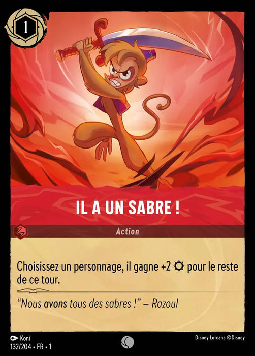 Il a un sabre! (132/204) - Commune - Cold Foil