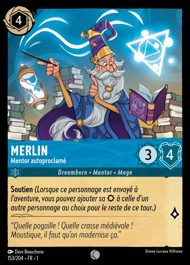 Merlin - Mentor autoproclamé (153/204) - Commune - Cold Foil
