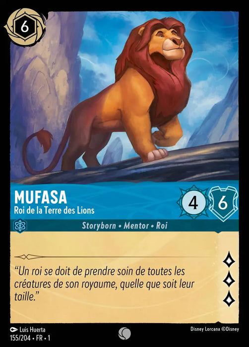 Mufasa - Roi de la Terre des Lions (155/204) - Commune - Cold Foil
