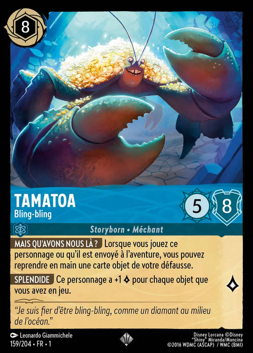 Tamatoa - Bling-bling (159/204) - Très Rare - Cold Foil