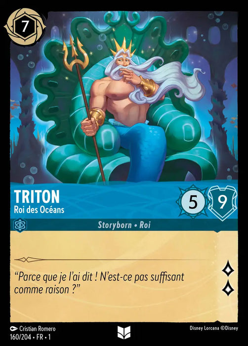 Triton - Roi des Océans (160/204) - Inhabituelle - Cold Foil