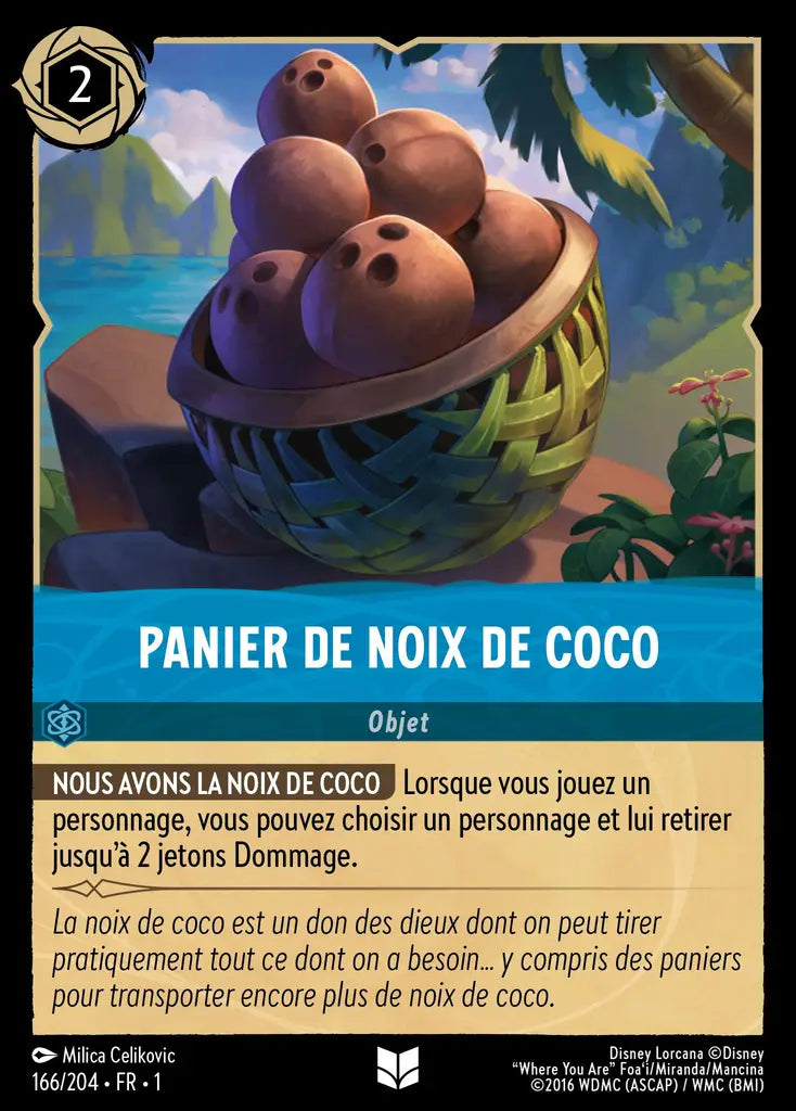 Panier de noix de coco (166/204) - Inhabituelle - Cold Foil