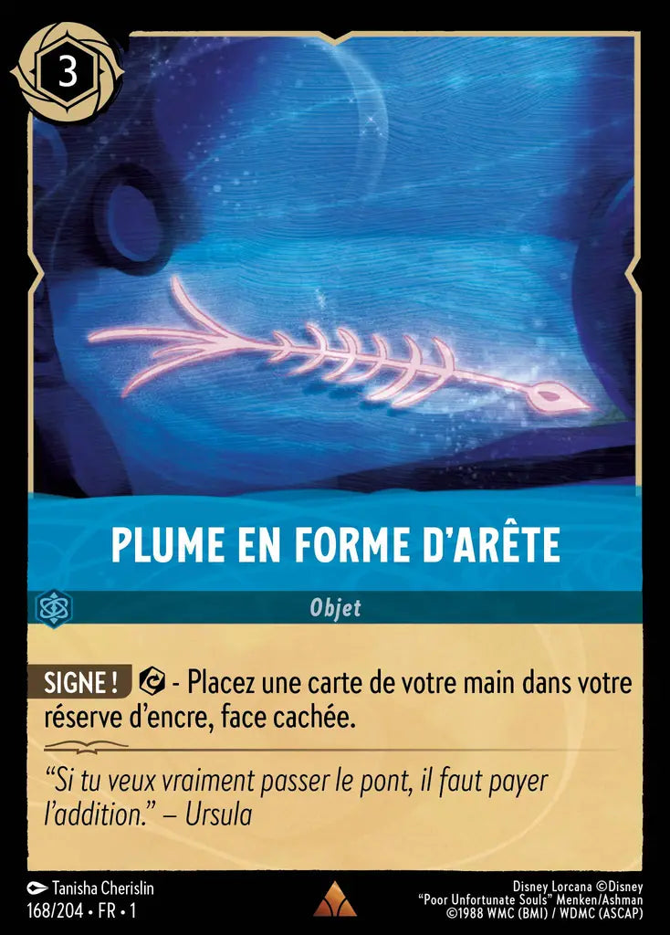 Plume en forme d'arête (168/204) - Rare