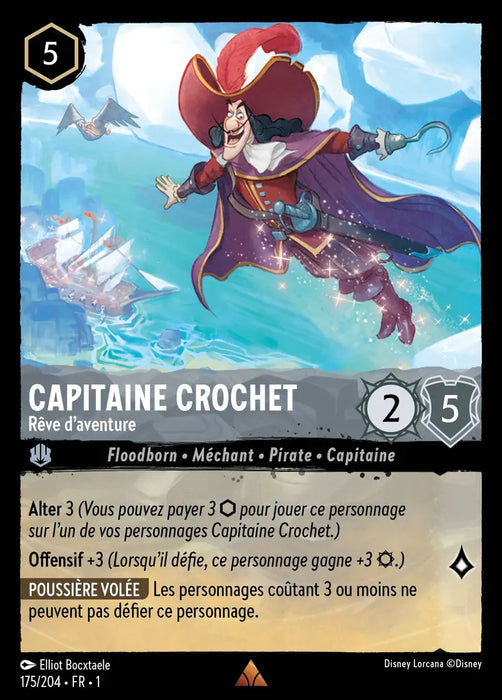Capitaine Crochet - Rêve d'aventure (175/204) - Rare - Cold Foil