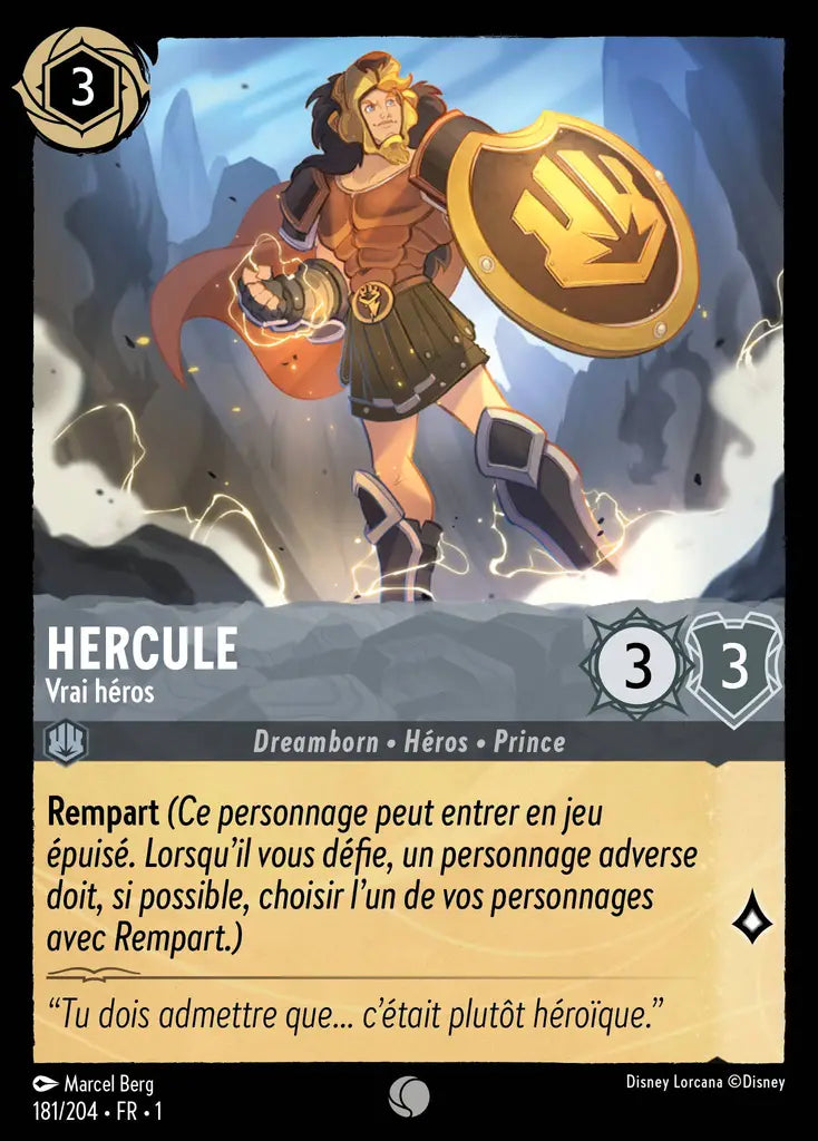 Hercule - Vrai héros (181/204) - Commune - Cold Foil