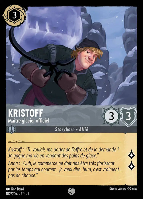 Kristoff - Maître glacier officiel (182/204) - Commune - Cold Foil