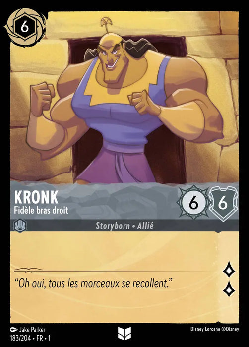 Kronk - Fidèle bras droit (183/204) - Inhabituelle - Cold Foil