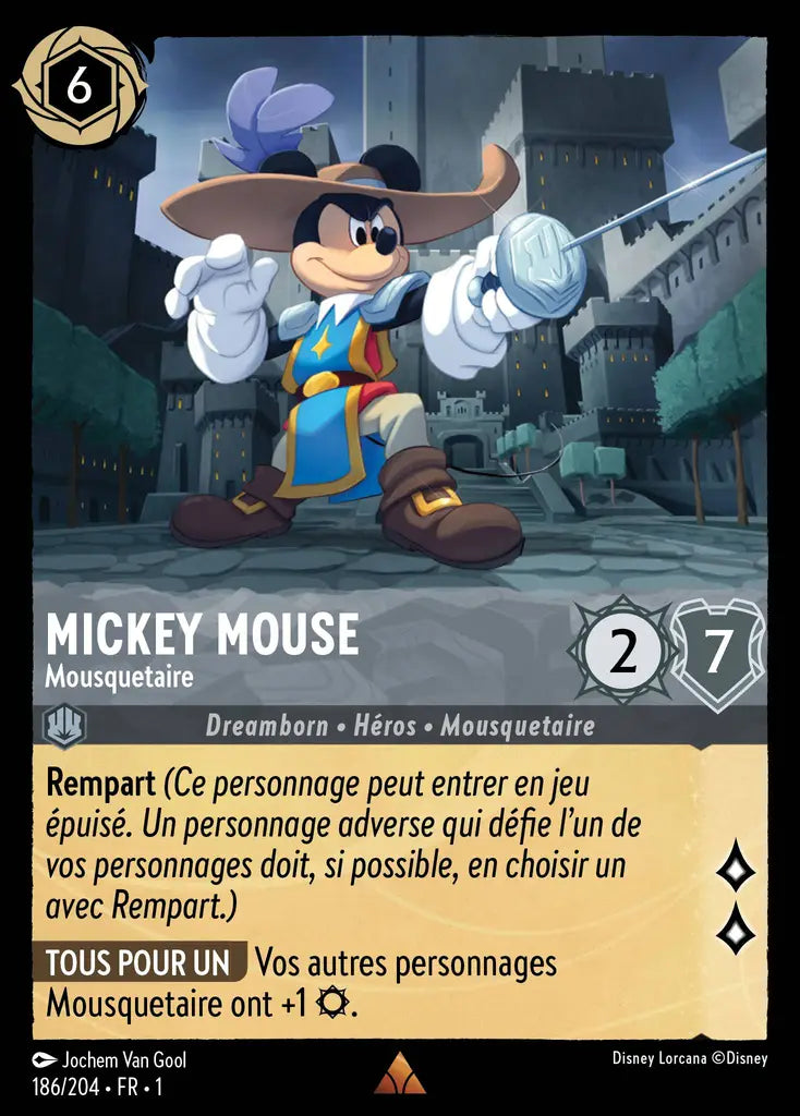 Mickey Mouse - Mousquetaire (186/204) - Rare