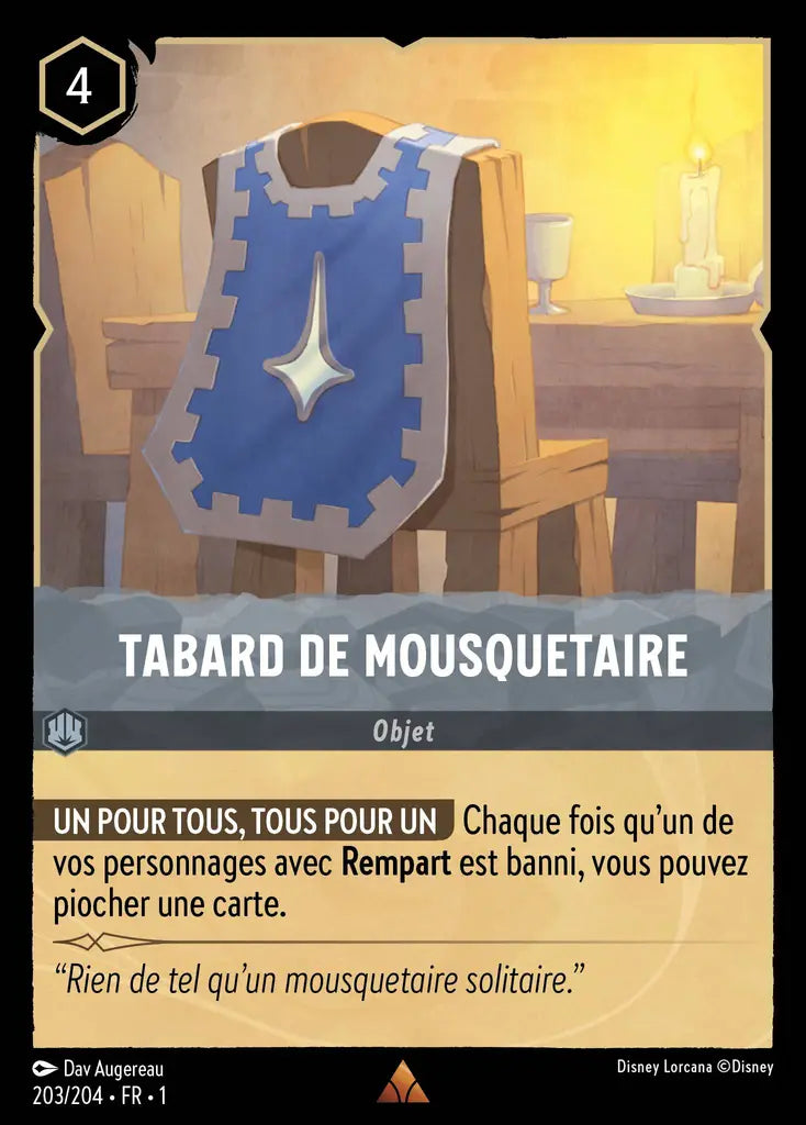Tabard de Mousquetaire (203/204) - Rare