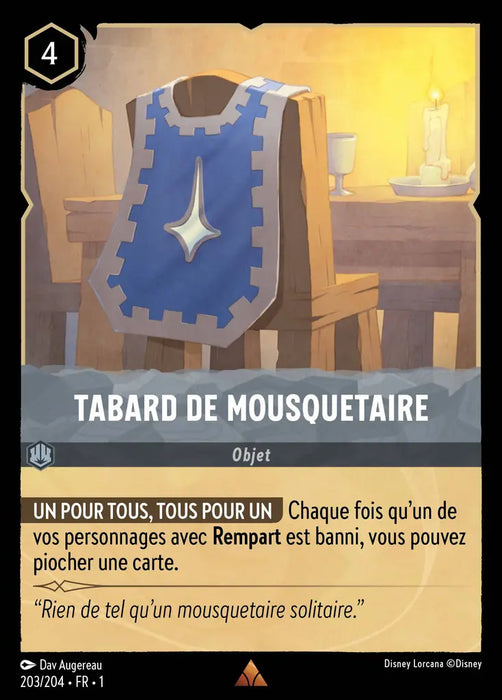 Tabard de Mousquetaire (203/204) - Rare