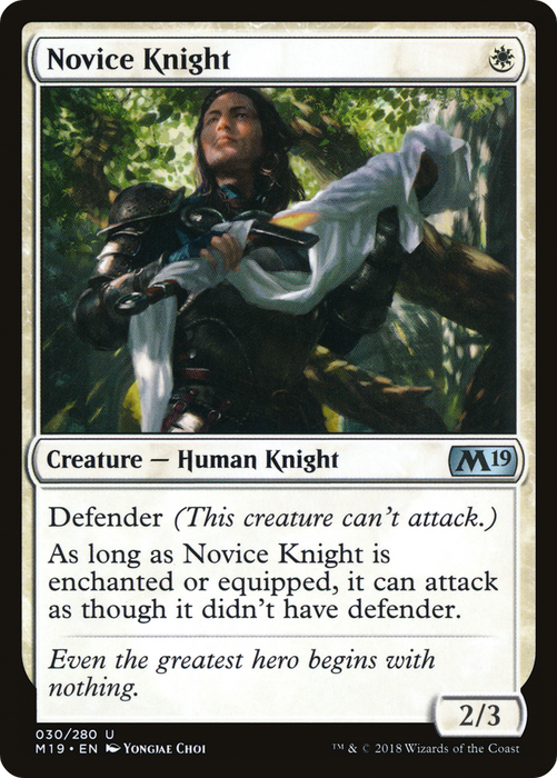 Novice Knight (M19-030) - uncommon