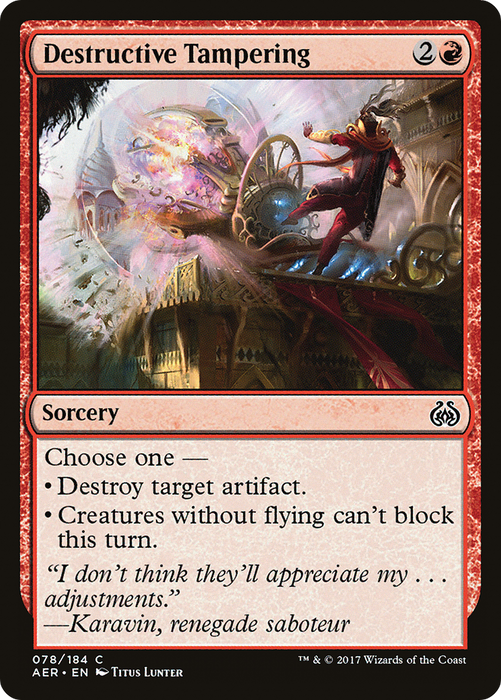 Destructive Tampering (AER-078) - common - Foil