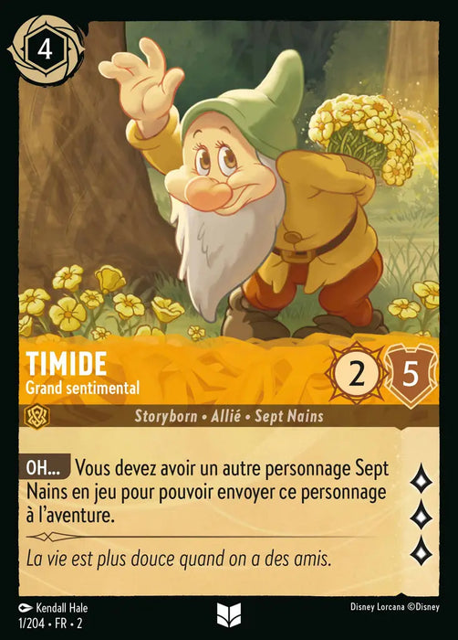 Timide - Grand sentimental (1/204) - Inhabituelle - Cold Foil
