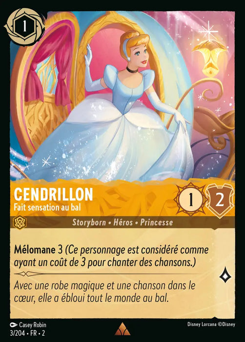 Cendrillon - Fait sensation au bal (3/204) - Rare - Cold Foil