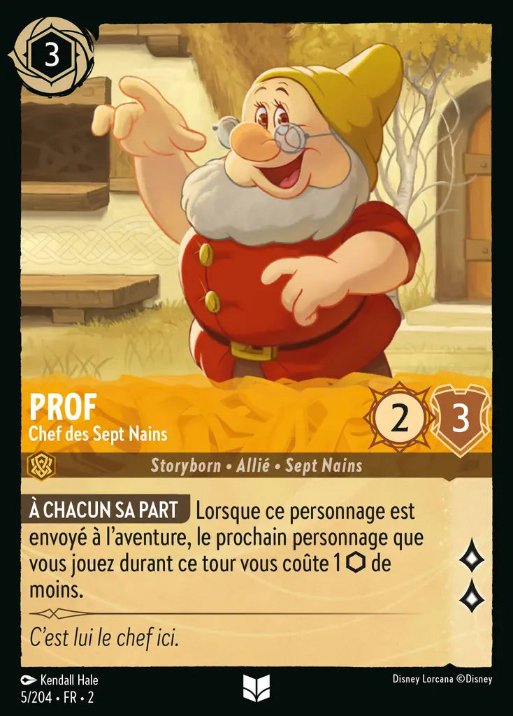 Prof - Chef des Sept Nains (5/204) - Inhabituelle