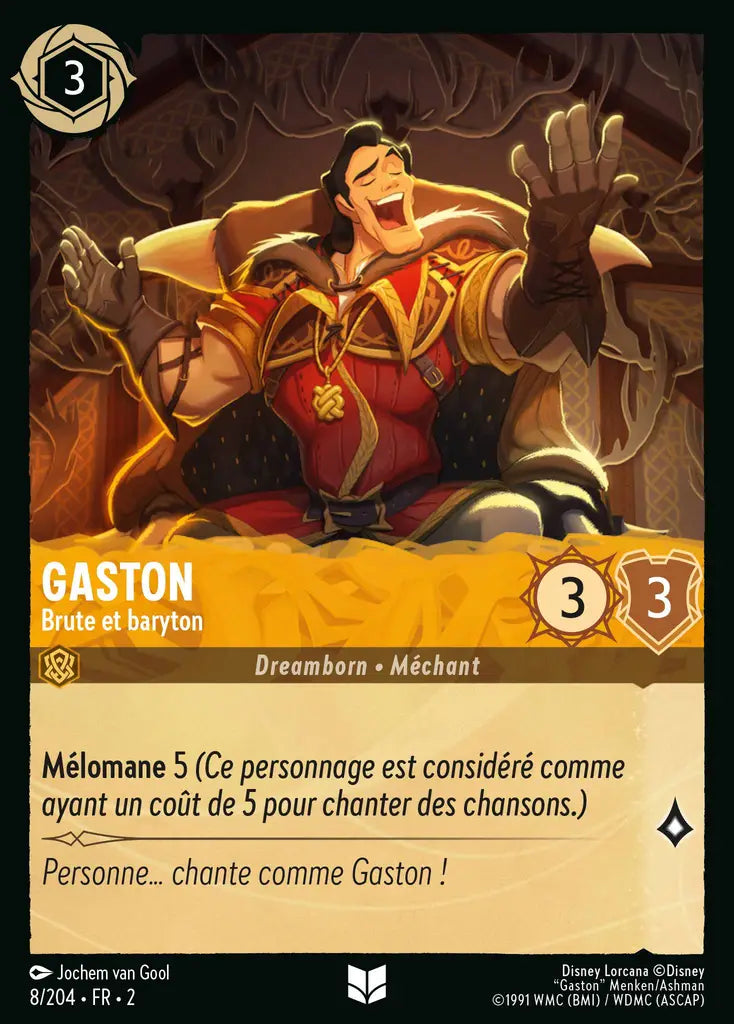 Gaston - Brute et baryton (8/204) - Inhabituelle - Cold Foil