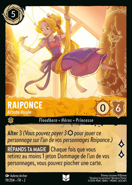 Raiponce - Artiste douée (19/204) - Inhabituelle - Cold Foil