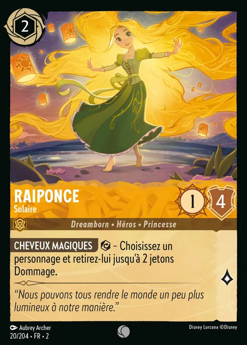 Raiponce - Solaire (20/204) - Commune - Cold Foil